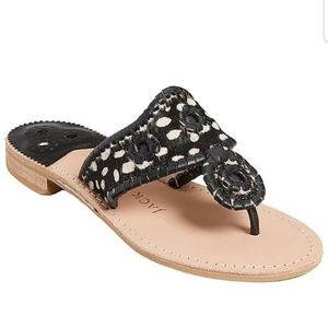 Jack Rogers Black and White Sandals